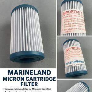 Marineland Micron Cartridge for Magnum Canister Filters • Aquarium Filters ☆USA